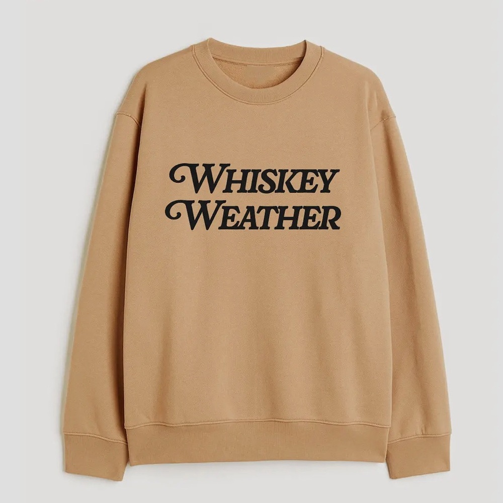 Whiskey Weather Tan Sweatshirt